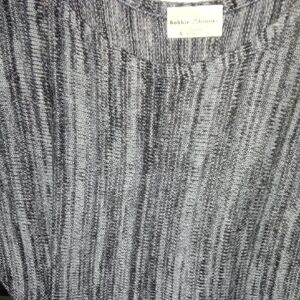 Bobbie Brooks Charcoal and Light Gray Sweater